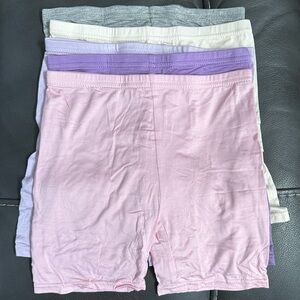Kids Pastel Shorts Set - Pink, Purple, Lilac, Cream, Gray